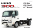 Tehergépkocsik Merevvázak Hino 300 616 IFS HYBRID 4x2