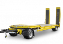 Alacsonypadlós pótkocsik Schwarzmüller 2-axle low loader trailer with offset platform