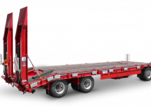 Alacsonypadlós pótkocsik Schwarzmüller 3-axle low loader trailer with straight platform