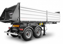Billenőplatós/billencs félpótkocsikk Schwarzmüller 2-axle 3-way tipper semitrailer - building site