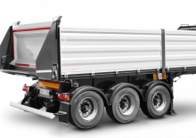 Billenőplatós/billencs félpótkocsikk Schwarzmüller 3-axle 3-way tipper semitrailer - building site