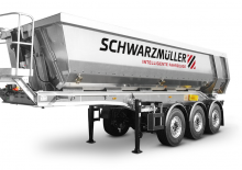 Billenőplatós/billencs félpótkocsikk Schwarzmüller 3-axle full aluminium segment tipper semitrailer