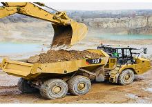 Csuklóvázas dömperek Caterpillar 730