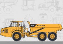 Csuklóvázas dömperek Volvo A25D (6x6)