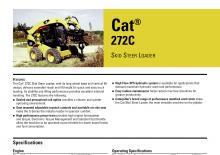 Csúszókormányzású rakodók Caterpillar 272C