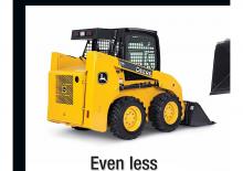 Csúszókormányzású rakodók John Deere Construction 313
