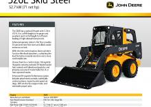 Csúszókormányzású rakodók John Deere Construction 326E