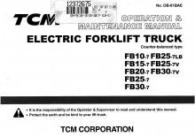 Elektromos targoncák TCM FB 10-7