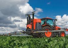 Felszerelhető szántóföldi permetezők Kubota XMS218 iXflow-E