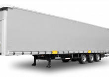 főggünyoldalfalú/ponyvás félpótkocsik Schwarzmüller 3-axle large-scale sliding tarpaulin platform semitrailer - combined transport