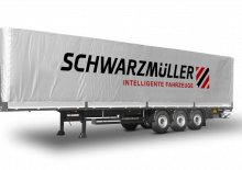 főggünyoldalfalú/ponyvás félpótkocsik Schwarzmüller 3-axle sliding tarpaulin platform semitrailer - coil - combined transport