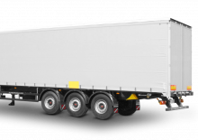 főggünyoldalfalú/ponyvás félpótkocsik Schwarzmüller 3-axle sliding tarpaulin platform semitrailer - combined transport