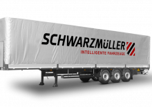 főggünyoldalfalú/ponyvás félpótkocsik Schwarzmüller 3-axle ultralight platform semitrailer - coil