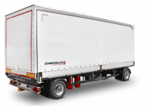 főggünyoldalfalú/ponyvás pótkocsik Schwarzmüller 2-axle jumbo sliding tarpaulin platform trailer