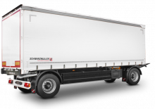 főggünyoldalfalú/ponyvás pótkocsik Schwarzmüller 2-axle sliding tarpaulin platform trailer