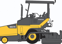Gumikerekes finiserek Volvo ABG5770
