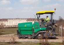 Gumikerekes finiserek Vögele Super 1303-3i