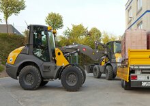 Gumikerekes homlokrakodók Mecalac AF1050