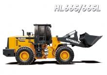 Gumikerekes homlokrakodók Hyundai HL665L