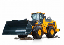 Gumikerekes homlokrakodók Hyundai HL980A