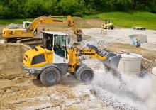 Gumikerekes homlokrakodók Liebherr L 507 Stereo