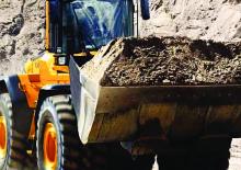 Gumikerekes homlokrakodók Volvo L110F