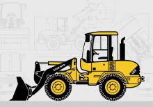 Gumikerekes homlokrakodók Volvo L30B