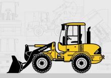 Gumikerekes homlokrakodók Volvo L32B