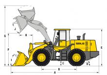 Gumikerekes homlokrakodók SDLG L968F