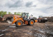 Gumikerekes homlokrakodók Hitachi LX 190