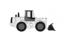 Gumikerekes homlokrakodók Terex TXL 250-1