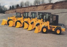 Gumikerekes homlokrakodók Kobelco WLK20