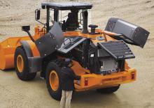 Gumikerekes homlokrakodók Hitachi ZW 180-5