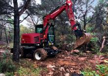 Gumikerekes kotrók Yanmar B75W TPA 