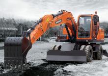 Gumikerekes kotrók Doosan DX140W