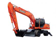 Gumikerekes kotrók Doosan DX210WA