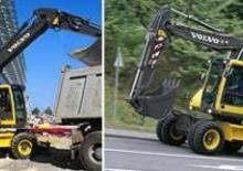Gumikerekes kotrók Volvo EW140B