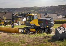 Gumikerekes kotrók Volvo EW180E