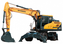Gumikerekes kotrók Hyundai HW180