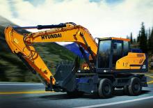 Gumikerekes kotrók Hyundai HW210
