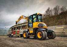 Gumikerekes kotrók JCB Hydradig 110W