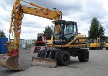 Gumikerekes kotrók JCB JS 130 W
