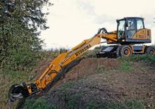 Gumikerekes kotrók Hydrema MX 18