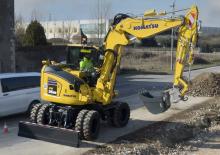 Gumikerekes kotrók Komatsu PW98MR-11E0