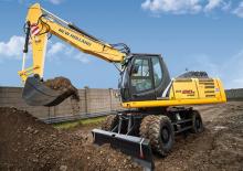 Gumikerekes kotrók New Holland WE210B pro