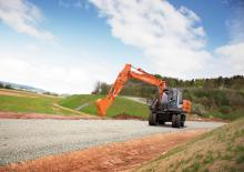 Gumikerekes kotrók Hitachi ZX 145 W 3