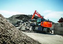 Gumikerekes kotrók Hitachi ZX145W-6