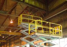 Gumikerekes ollós személyemelők Lift-A-Loft MP15-10 