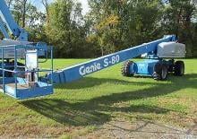 Gumikerekes töretőgémes munkaállványok Genie S 80 D
