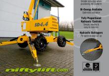 Gumikerekes töretőgémes munkaállványok Niftylift SD 34 T